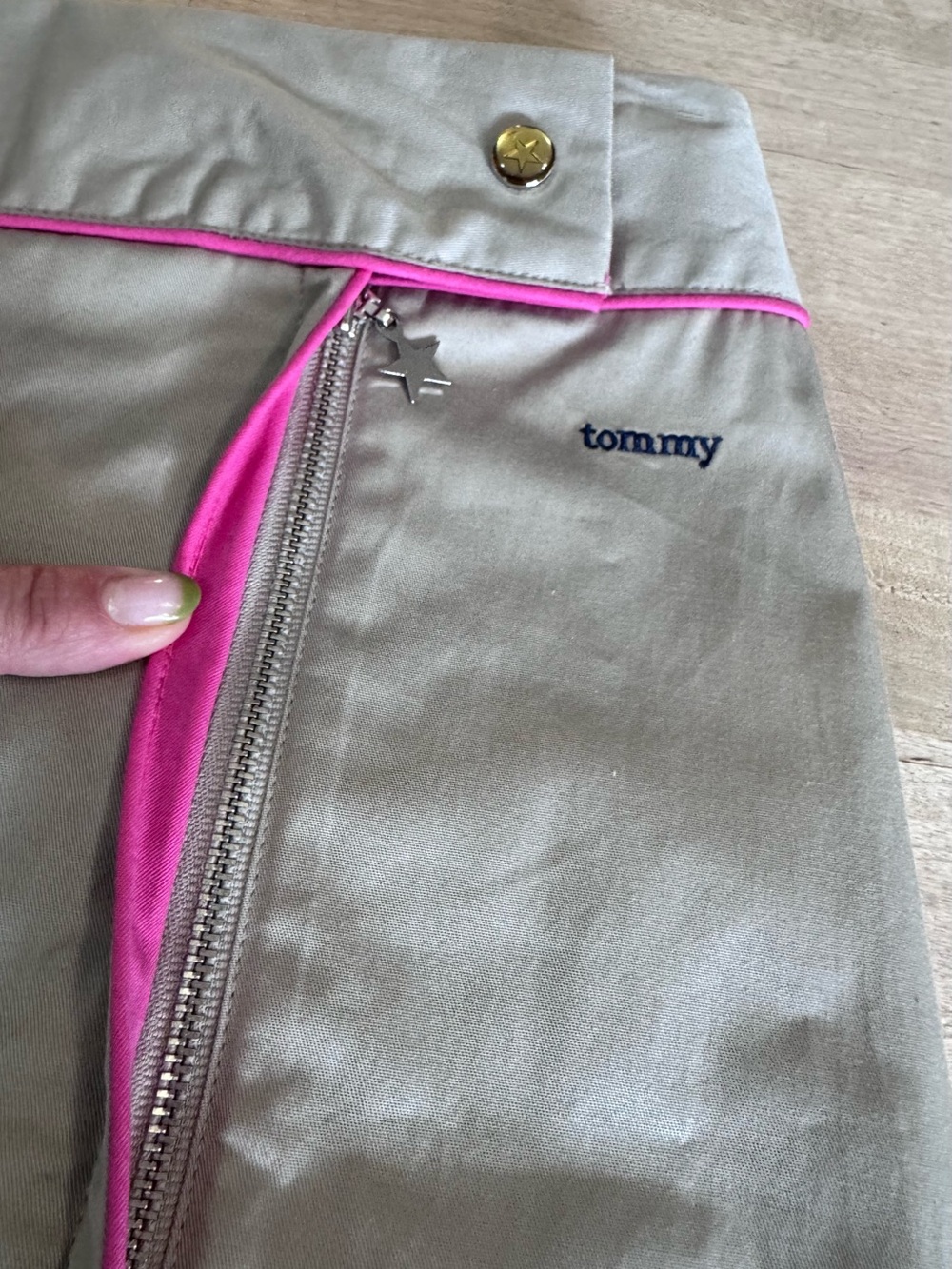 Tommy Hilfiger Tommy Girl y2k khaki zip wrap skirt - Picture 6 of 12